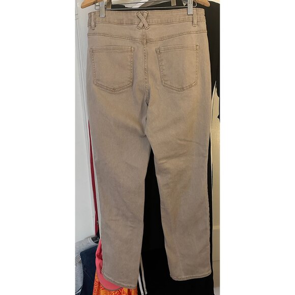 Tan Straight-Leg Jeans - Picture 2 of 5